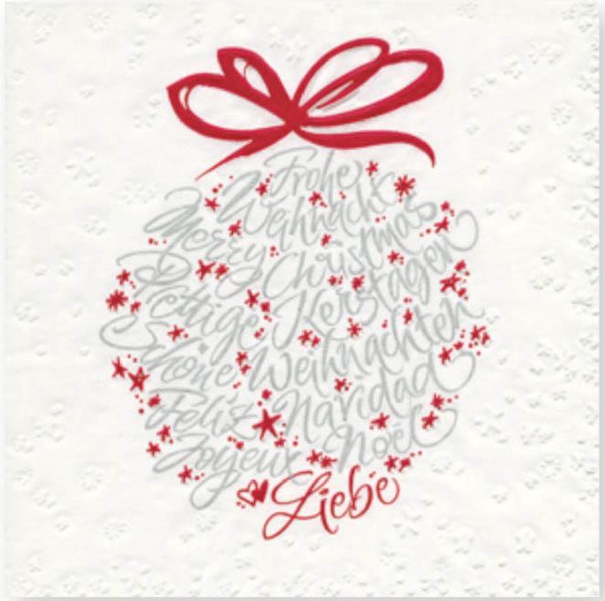 Paper Design - lunch servetten 33x33cm - Bauble - 16 stuks