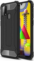 Samsung Galaxy M31 Hoesje Shock Proof Hybride Backcover Zwart