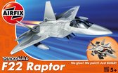 Airfix - Quickbuild F22 Raptor - modelbouwsets, hobbybouwspeelgoed voor kinderen, modelverf en accessoires