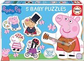 Set de 5 puzzles Peppa Pig Educa
