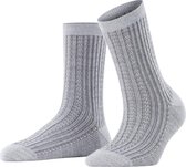 FALKE Chain Stitch Sokje Dames 46598 - Grijs 3770 light grey Dames - 39-42