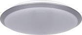 LED Plafondlamp - Aigi Ashly - Opbouw Rond 18W - Warm Wit 3000K - Mat Zilver - Aluminium - BES LED