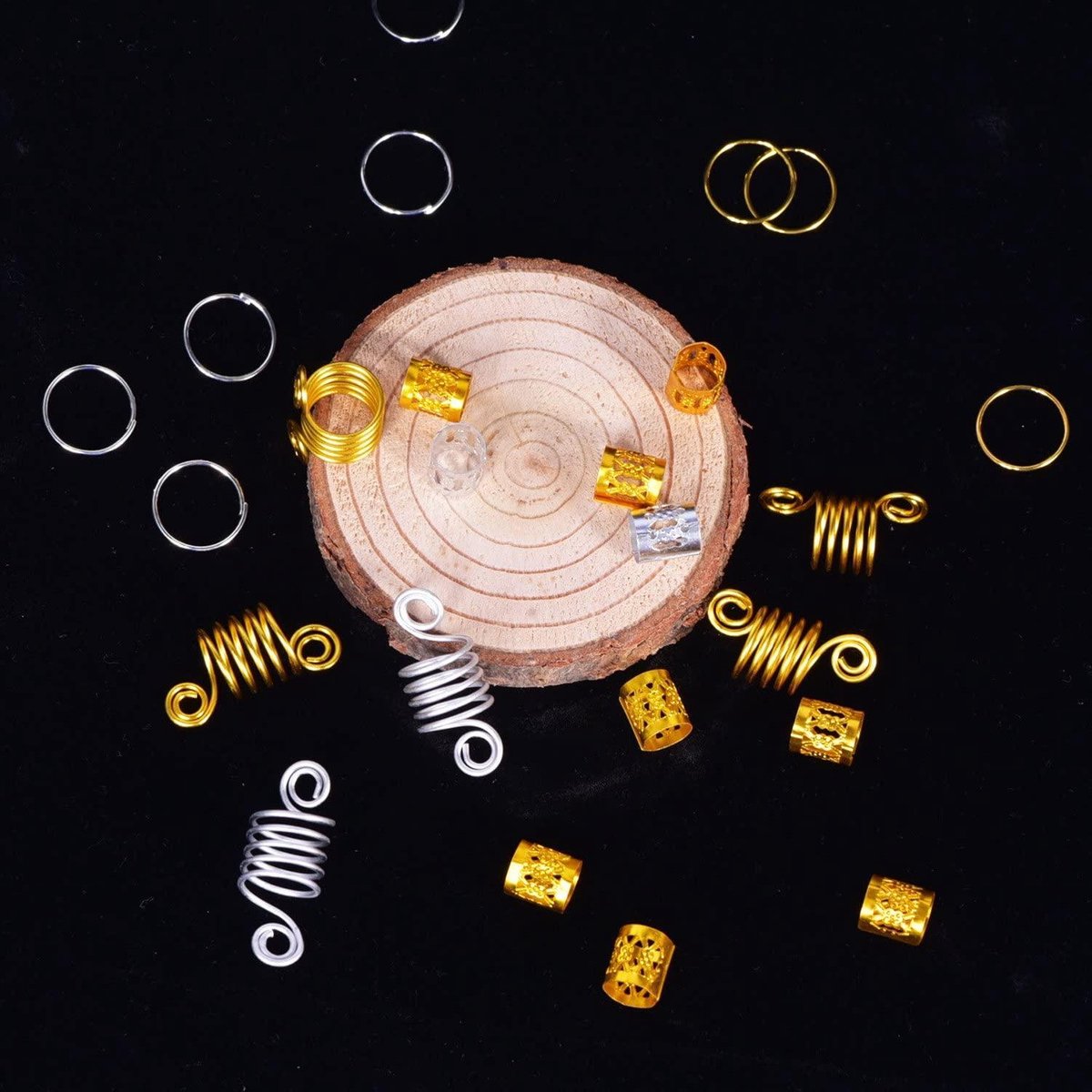 24 stuks dreadlockkralen haarslangkralen DIY haarvlechten sieraden accessoires vlechten haardecoratie voor mannen vrouwen, Tibetaanse stijl (nieuw patroon