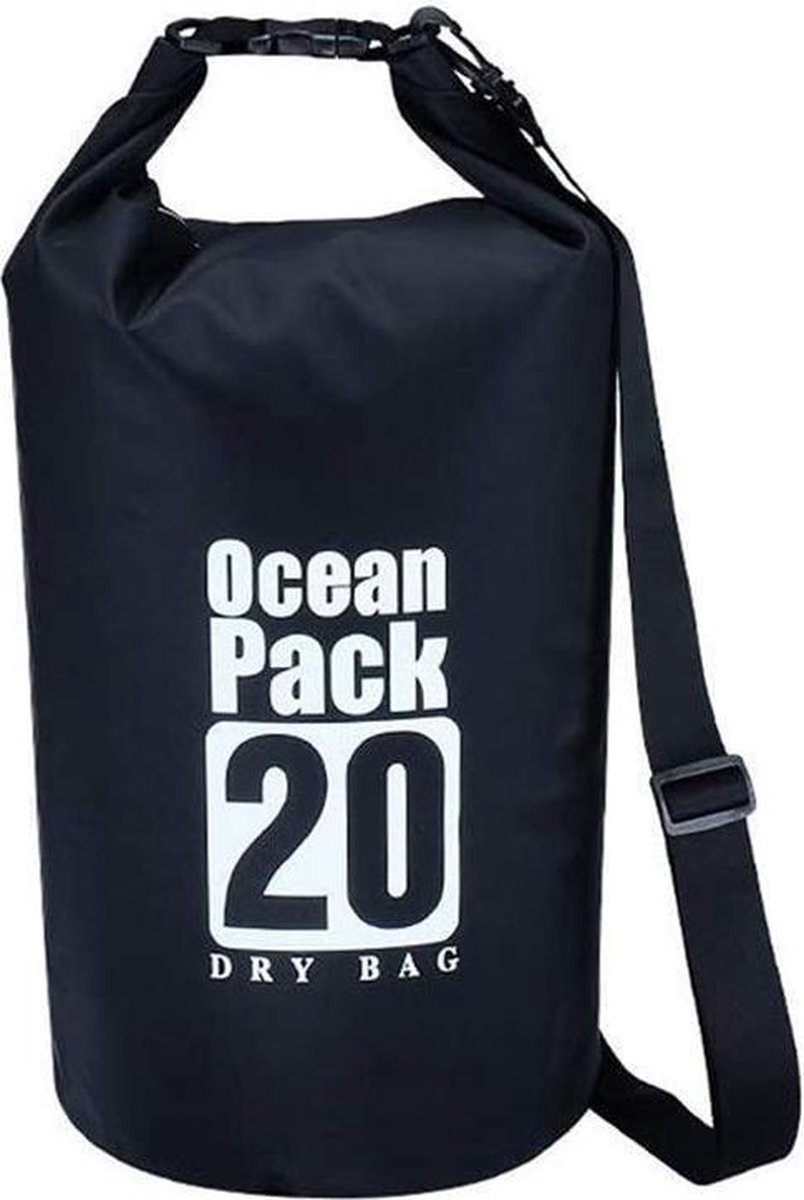 Ocean Pack 20 liter - Zwart - Drybag - Outdoor Plunjezak - Waterdichte zak