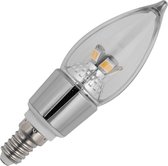 SPL LED Kaars lamp - 4,5W / DIMBAAR (ZILVER)
