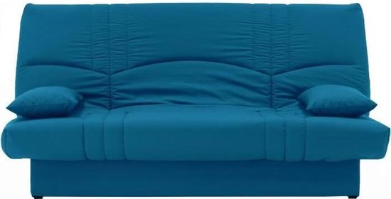 DREAM 3-zits slaapbank - Eend blauwe stof - Hedendaagse Slyle - B 190 x D92 cm