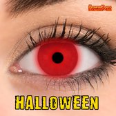 Halloween Actie Kawaeyes Kleurlenzen Fluo Red - Incl. Lenzenvloeistof en Lenzendoosje
