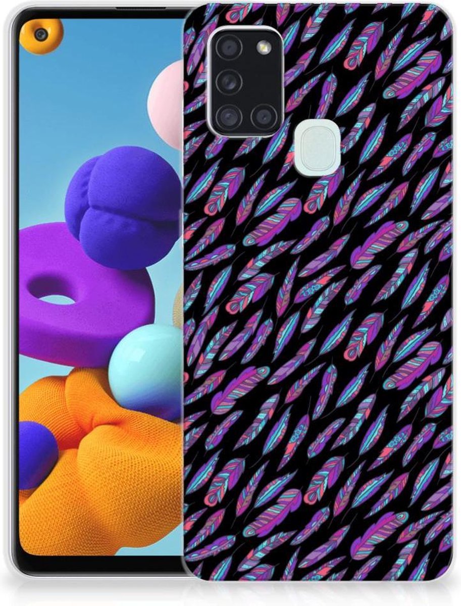 Samsung Galaxy A21s TPU bumper Feathers Color