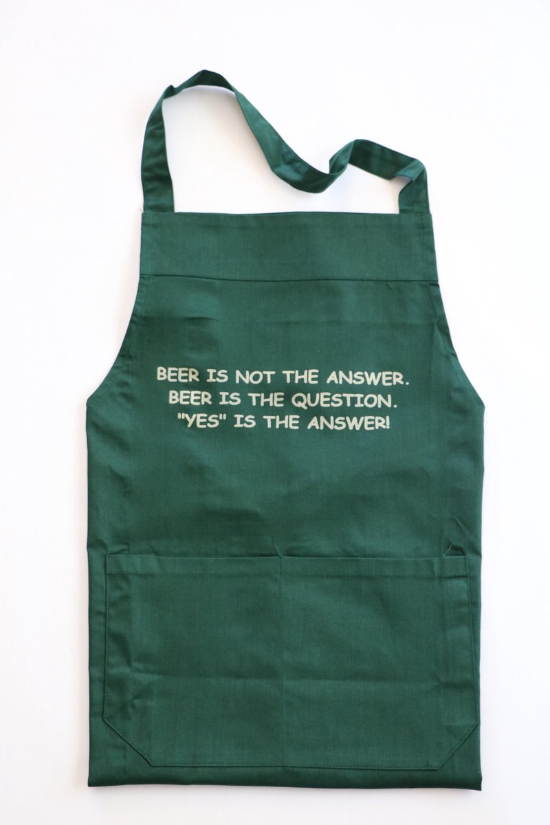 Apron with fun quote: 