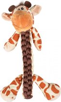 Duvo+ Zoo friends gino giraf stick Bruin 32x22x10cm