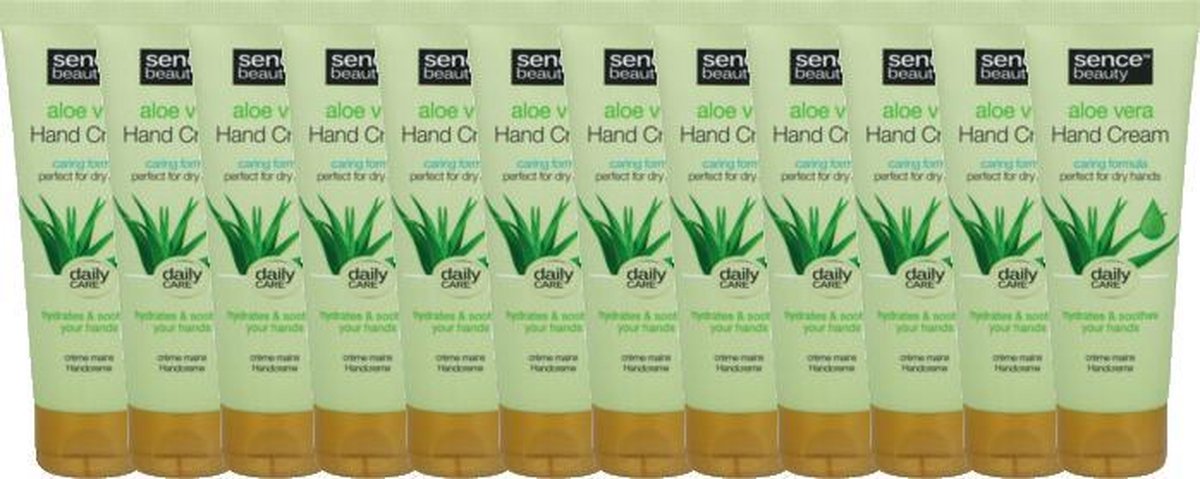 Sence - Beauty - Handcrème - Aloë Vera - 12 x 75 ML - Voordeelverpakking
