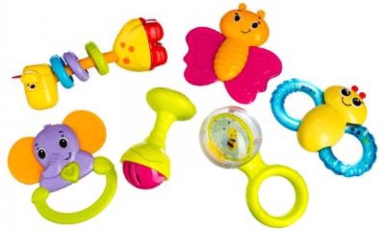 Bijtring Rammelaar Baby Speelgoed 0 Jaar 6 Maanden | Grijpspeelgoed /  Babyspeelgoed | bol.com