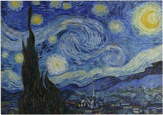 De sterrennacht, Vincent van Gogh - Foto op Forex - 70 x 50 cm (B2) |  bol.com
