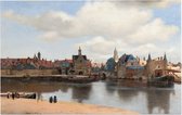 Gezicht op Delft, Johannes Vermeer - Foto op Forex - 45 x 30 cm