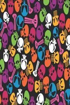 Colorful skull notebook
