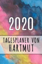 2020 Tagesplaner von Hartmut: Personalisierter Kalender für 2020 mit deinem Vornamen