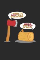 Axe cut wood: 6x9 Wood Carving - dotgrid - dot grid paper - notebook - notes