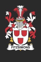 Fitzsimons: Fitzsimons Coat of Arms and Family Crest Notebook Journal (6 x 9 - 100 pages)