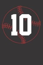 Baseball Player Team Number Notebook Journal: Baseball Player Team Number Notebook Journal College Ruled Journal 6 x 9 120 pages