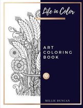 ART COLORING BOOK (Book 9): Art Coloring Book for Adults - 40+ Premium Coloring Patterns (Color Time Series)