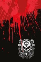 Bloody curly skull notebook