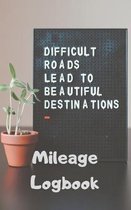 Mileage LogBook: Vehicle Mileage Recorder 5'' x 8''