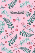 Notizbuch: Blanko A5 Notizbuch f�r alle die Blumen lieben mit farbigem Inlay - Gl�nzendes Softcover
