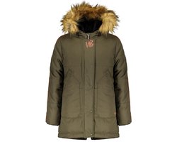 Nobell' Meisjes Winterjas - Army Green - Maat 110/116