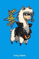 Como Se Llama Fantasy Notebook: Cute Llama Notebook