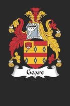 Geare: Geare Coat of Arms and Family Crest Notebook Journal (6 x 9 - 100 pages)