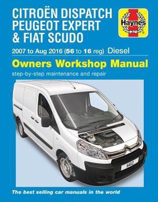 CitroÃ«n Dispatch, Peugeot Expert & FIAT Scudo Diesel ('07-Aug '16) 56 to 16