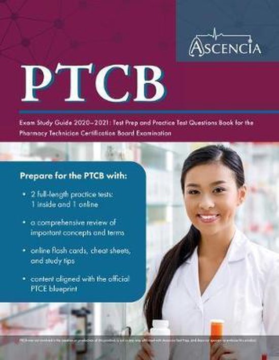 PTCB Exam Study Guide 2020-2021 | 9781635306576 | Ascencia Pharmacy ...