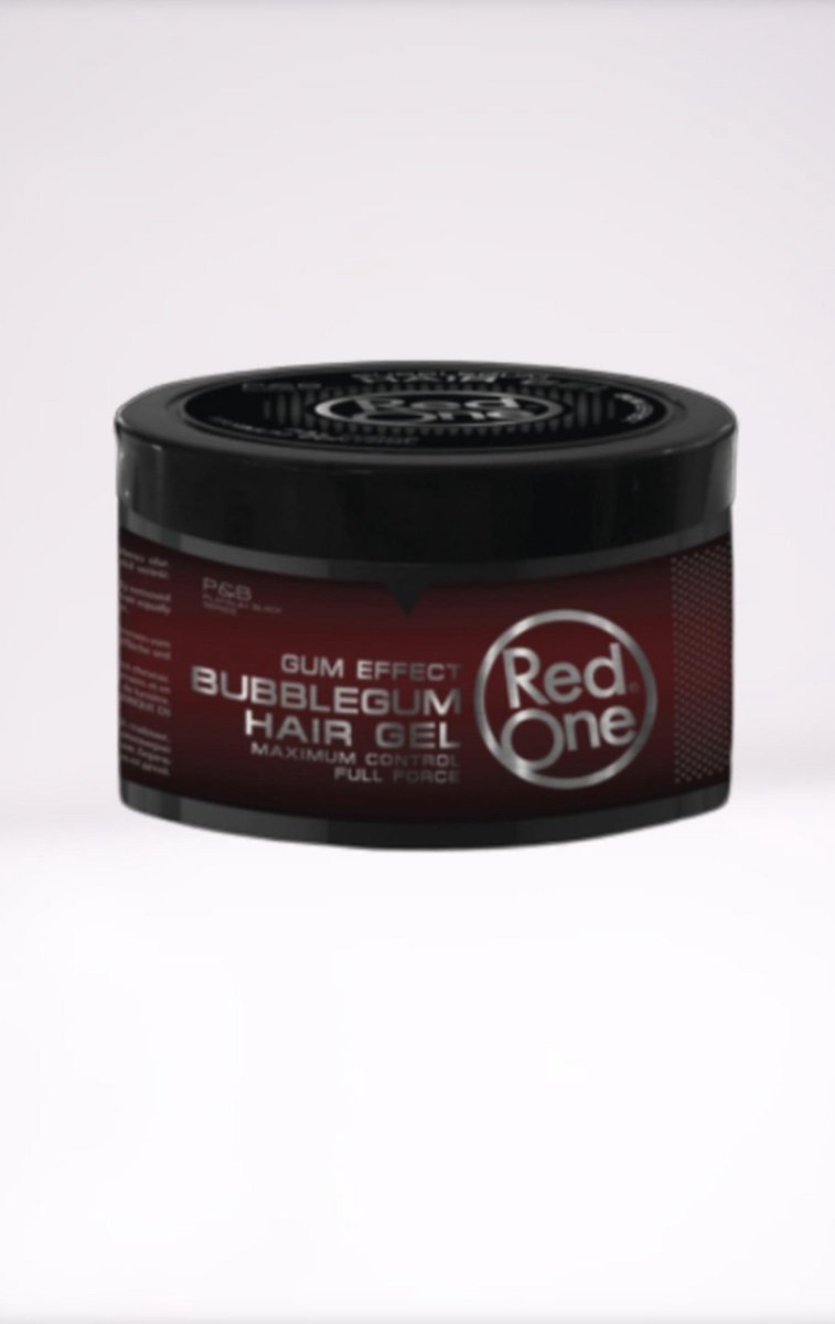 RED ONE - BUBBLEGUM HAIR GEL- HAAR GEL GUM EFFECT- HAARGEL - GEL - MAXIMUM CONTROLE - FULLTIME FORCE