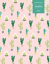 Cornell System Notes 110 Pages: Cactus Notebook for Professionals and Students, Teachers and Writers - Succulent Llama Pattern
