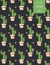 Wide Ruled Notes 110 Pages: Cactus Notebook for Kids, Teens and Students - Succulent Llama Pattern