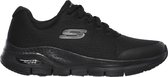 Skechers Arch Fit Heren Sneakers - Black/Black - Maat 41