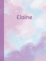 Elaine: Personalized Composition Notebook - College Ruled (Lined) Exercise Book for School Notes, Assignments, Homework, Essay