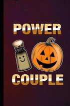 Power Couple: Spooky Pumpkin Halloween Party Scary Hallows Eve All Saint's Day Celebration Gift For Celebrant And Trick Or Treat (6''