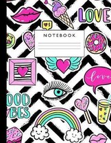 Notebook: Cute Lined Journal Ruled Composition Note Book to Draw and Write In for Girls and Boys - Home School Supplies for K-12