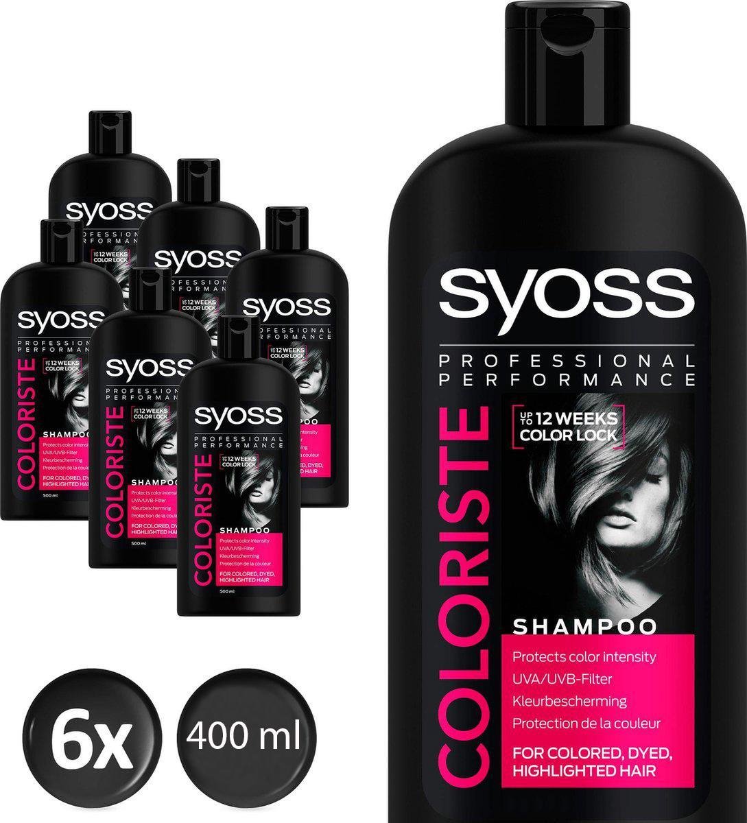 Bol Syoss Shampoo Colorist 6 X 400 Ml Voordeelverpakking bol-syoss-shampoo-colorist-6-x-400-ml-voordeelverpakking