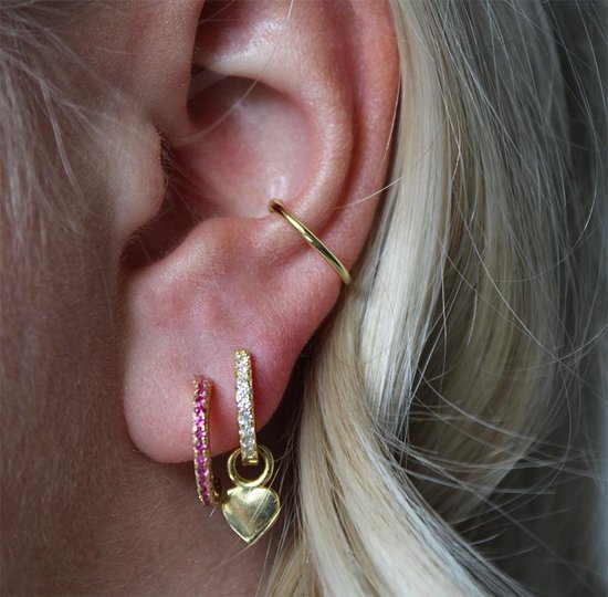 Boucles d'oreilles créoles Constellation - Zodiaque - saphirs bleus et