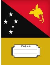Papua New-Guinea Flag Composition Notebook College Ruled: Papua New Guinea History Language Writing Composition Book for Schools, Offices, Students (8