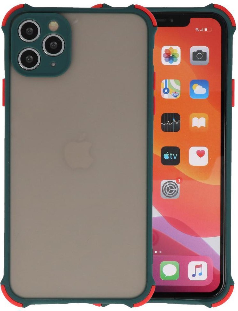 Bestcases Schokbestendig Hardcase Backcover iPhone 11 Pro Max - Donker Groen