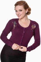 Dancing Days Cardigan -L- PROUD PEACOCK Paars