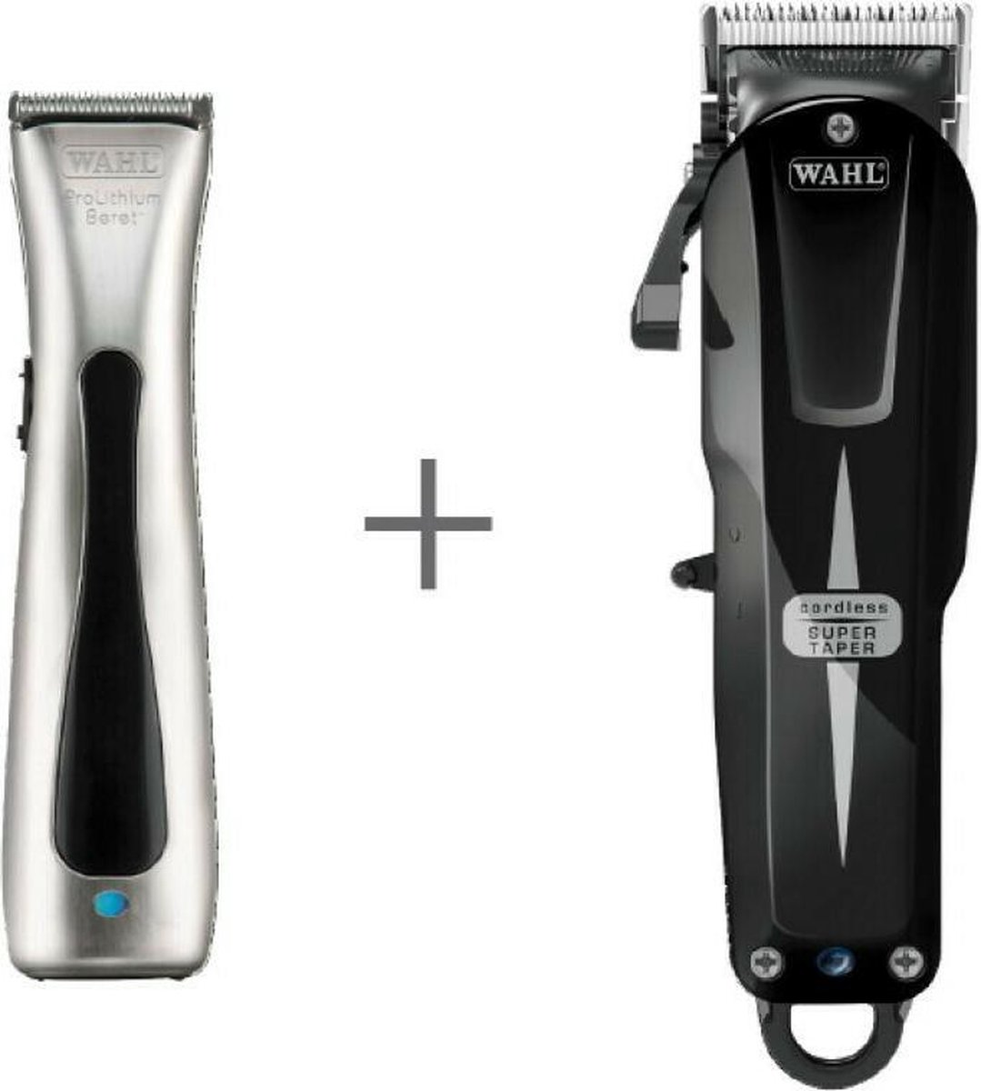 WAHL CORDLESS COMBO LIMITED EDITION-Super Taper Cordless + Beret Trimmer Chroom