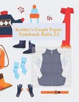 Knitter's Graph Paper Notebook Ratio 2: 3: Knitting Chart Paper (Blank Designing Paper Stationery), design your own knitting patterns, asymmetric knit