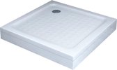 Diamond Line Trevi - Douchebak - 100x100 - Vierkant - Hoog - Antislip - SMC - Wit - Incl. Potenset en Afneembaar Paneel