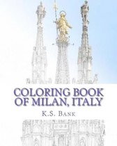 Coloring Book of Milan, Italy