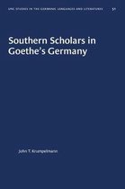 University of North Carolina Studies in Germanic Languages and Literature- Southern Scholars in Goethe's Germany