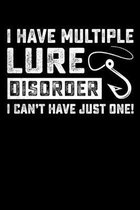 Lure Disorder: 150 Page College-Ruled Notebook for fishing addicts.
